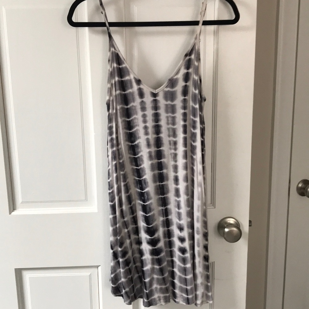 Audrey 3+1 White Tie Dye Dress